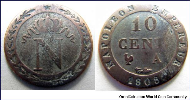 1808 A 10 centimes