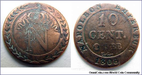 1808 BB 10 centimes