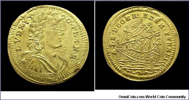 Louis XVI (Ship) -Brass jetton - Mm. 19