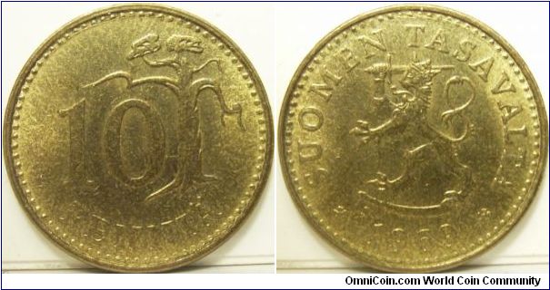 Finland 1969 10 pennia.
