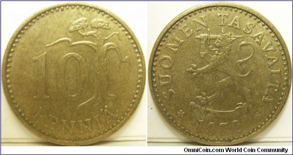 Finland 1972 10 pennia.
