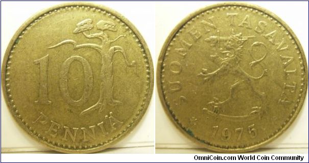 Finland 1975 10 pennia.
