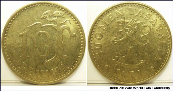 Finland 1978 10 pennia.