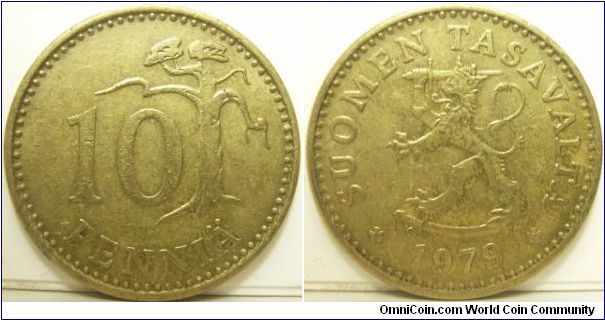 Finland 1979 10 pennia.