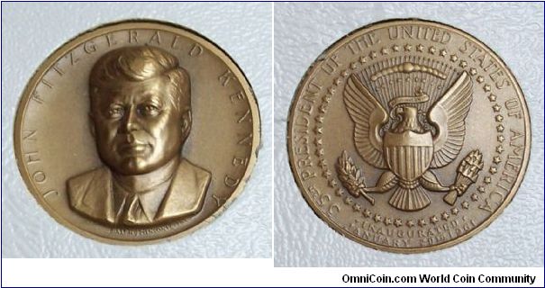 Inauguration medal by Ralph Menconi