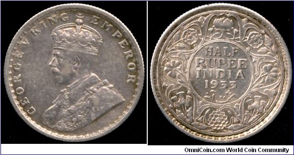 Half a Rupee 1933