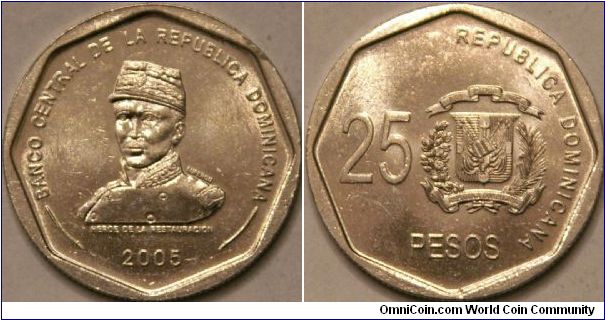 25 pesos, 29 mm