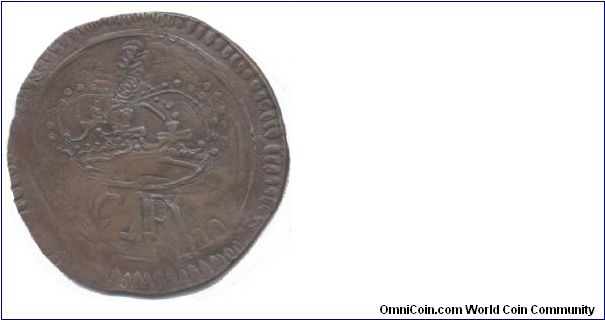 Ormonde crown - possible test piece. 44mm copper, multi-struck, uniface. (Rings nicely).