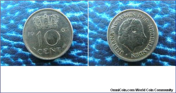 Netherlands 10Cent.1963