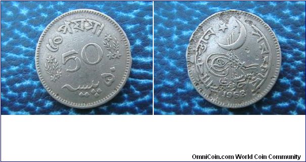 Pakistan 50Pice 1968