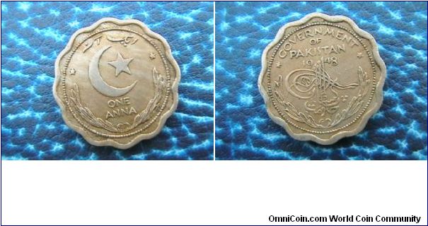 Pakistan One Anna 1948