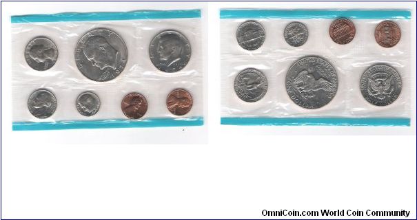 1974 Phillidelphia mint set with 1974 SanFransico
Lincoln the last mint set to have a business strike SanFransisco in it .

This is Set 2