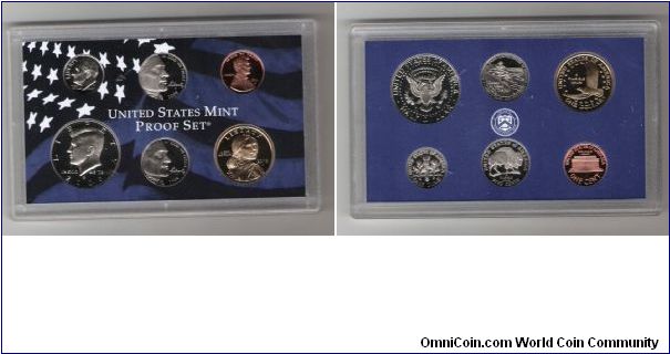 2005 PROOF SET FROM SANFRANSCIO

SACAJEWEA, KENNEDY,ROOSEVELT,LINCOLN, OCEAN IN VIEW NICKEL,BUFFALO REVERSE NICKEL