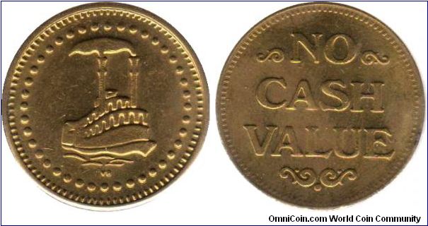 No Cash Value token - I don't know where it's from. If you do, please let me know.