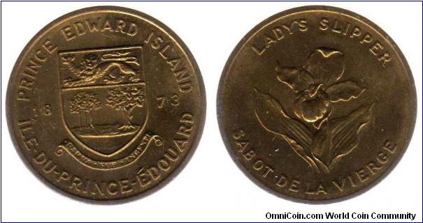Prince Edward Island Lady's slipper medallion