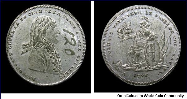 Napoleon in Italy - White metal jetton - mm. 33