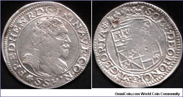 A teston of Friedrich Heindrich, Count of Nassau, Prince of Orange. This coin minted circa 1645-47.