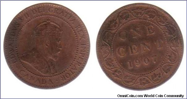 1907 1 cent - cleaned