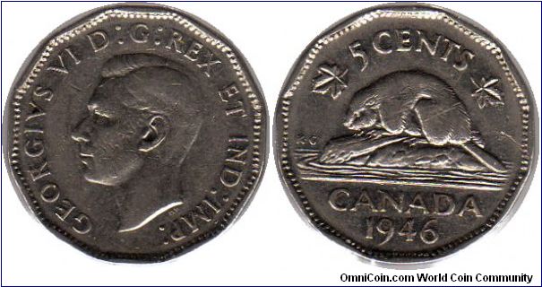 1946 5 cents