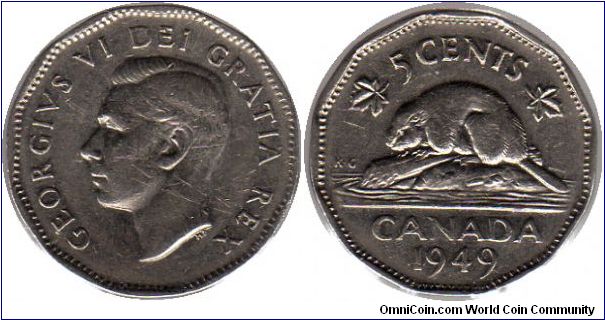 1949 5 cents