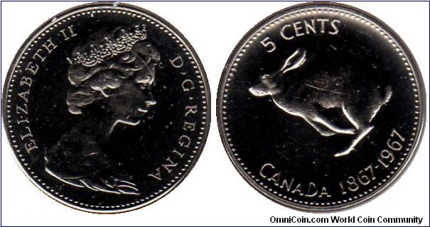 1967 5 cents