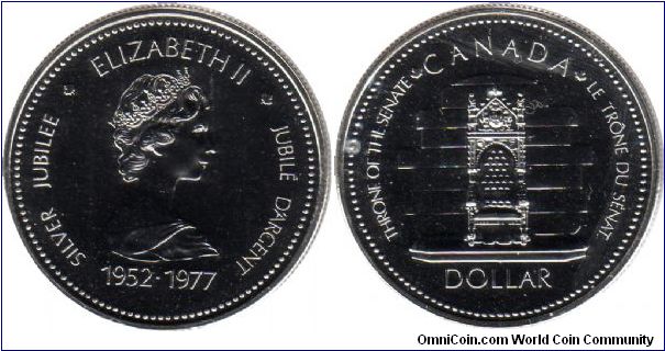 1977 Silver Dollar - Queen Elizabeth silver  Jubilee