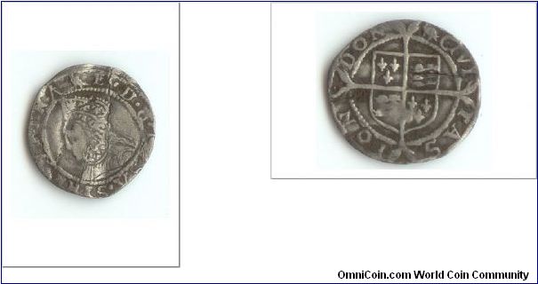 Elizabeth I Penny 1560-1561 Spink 2558 Mint Martlet