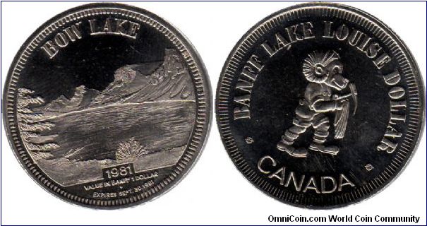1981 Banff Lake Louise Dollar