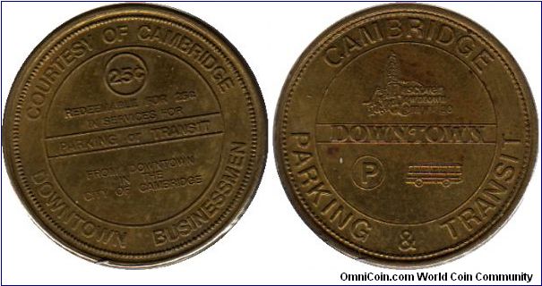 Cambridge Ontario Downtown Parking and Transit token