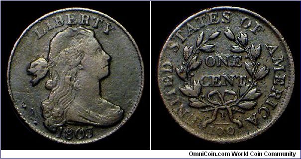 1803 U.S. Draped Bust Large Cent.
