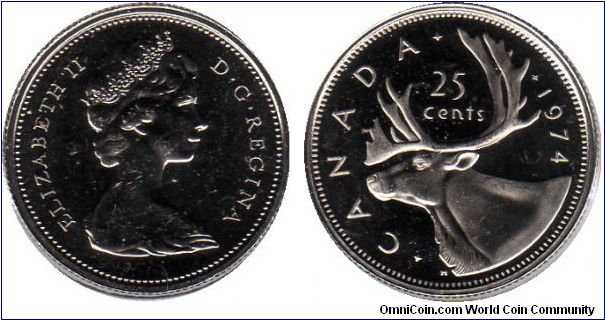 1974 25 cents
