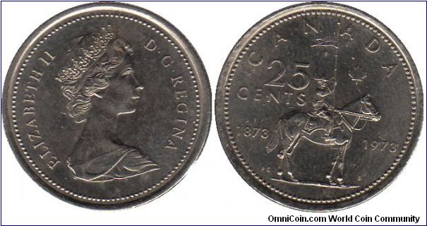 1973 25 cents