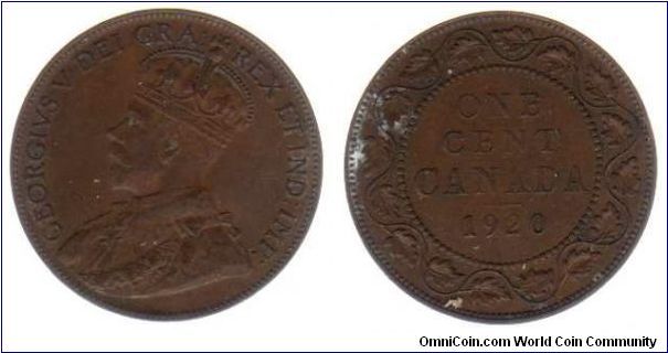 1920 Large 1 cent