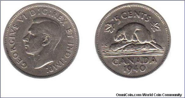 1940 5 cents