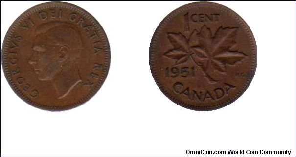 1951 1 cent