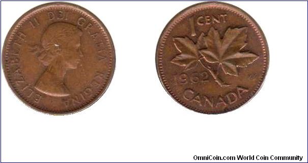 1962 1 cent