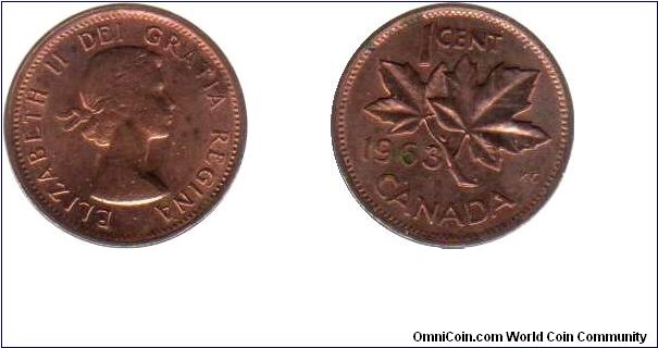 1963 1 cent