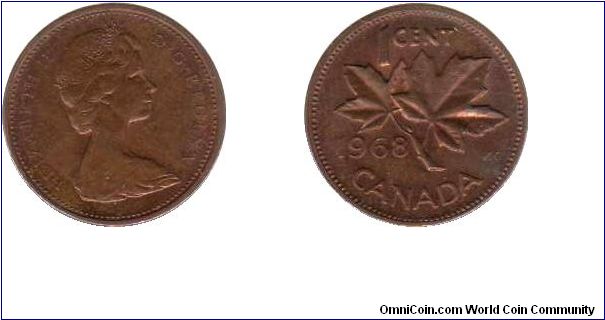 1968 1 cent