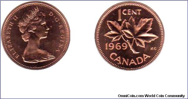 1969 1 cent