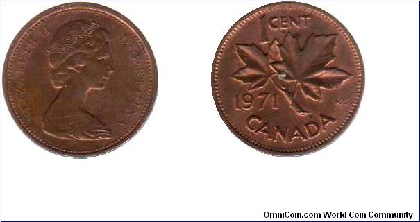 1971 1 cent