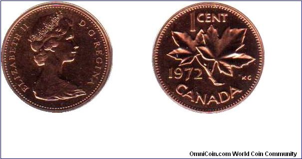 1972 1 cent