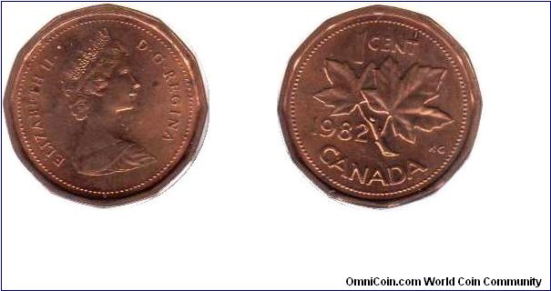 1982 1 cent