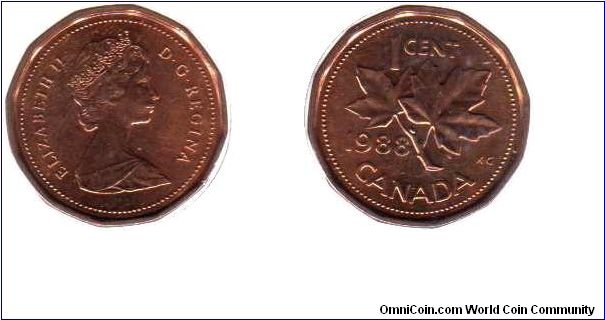 1988 1 cent