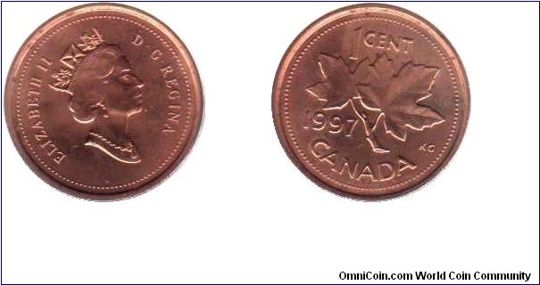 1997 1 cent