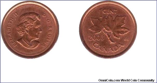 2003 1 cent.