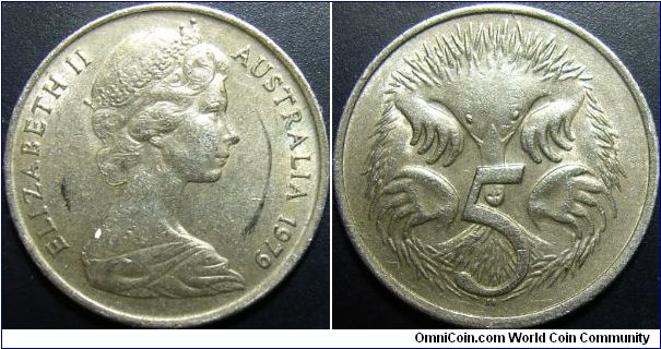 Australia 1979 5 cents.