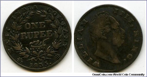 1 Rupee
King William IIII