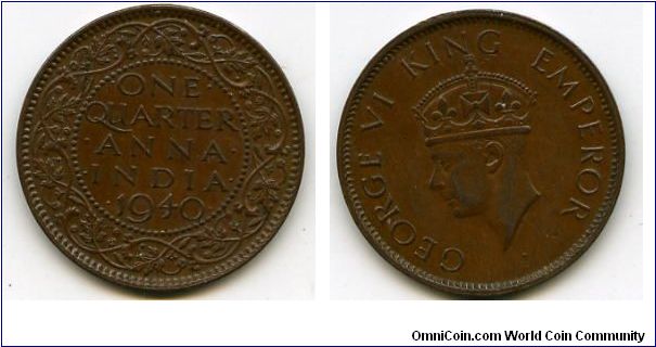 1/4 Anna
KGVI