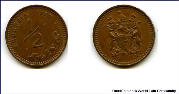 1/2c
Rhodesia UDI coinage
