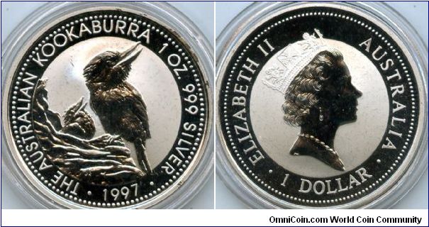 $1
1oz Silver Kookaburra
QEII